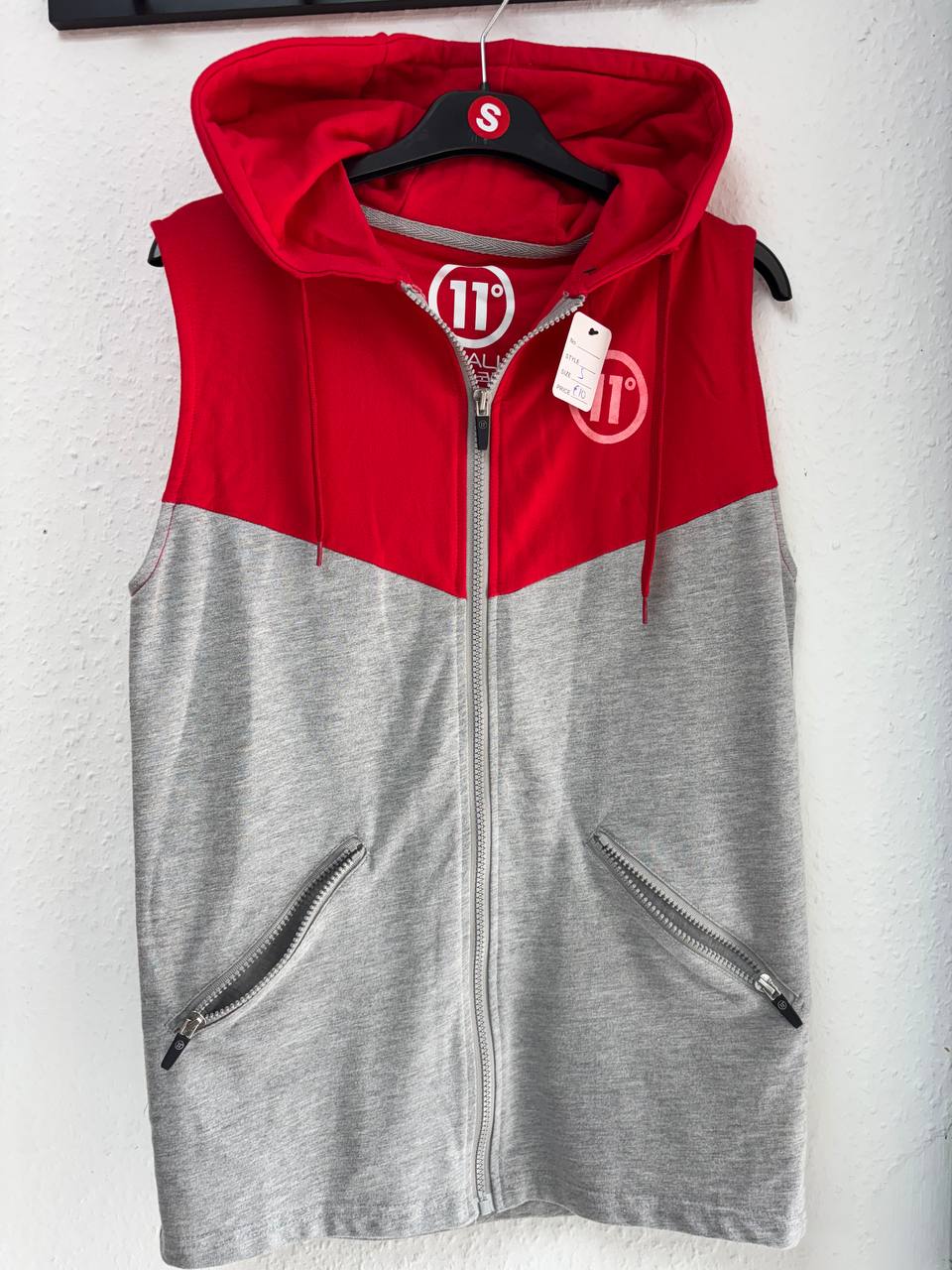 11 Degrees Two-Tone Full-Zip Hooded Vest (12 - 14 Years)