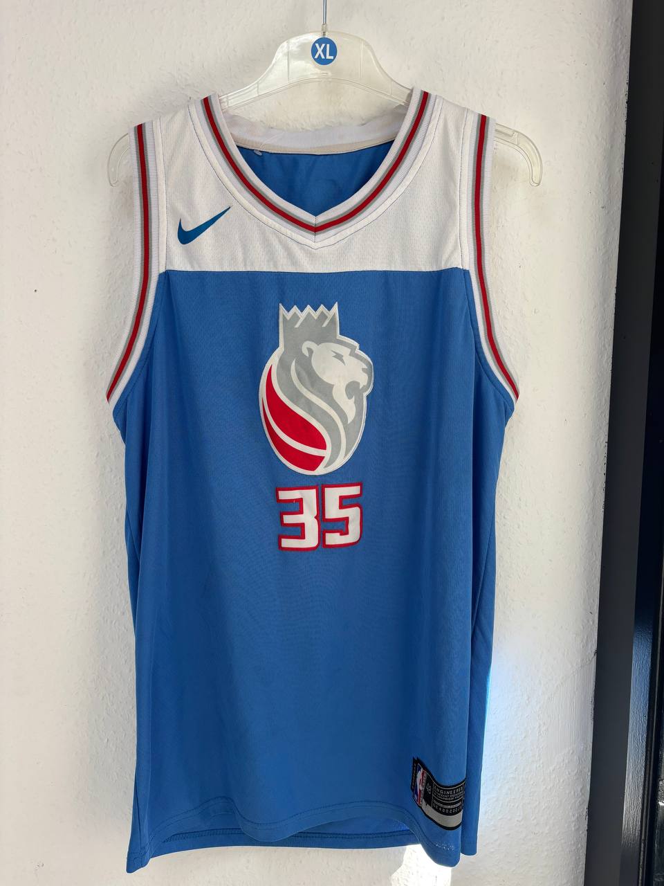 Nike Sacramento Kings Marvin Bagley III Light Blue Throwback Jersey #35 (XXL)