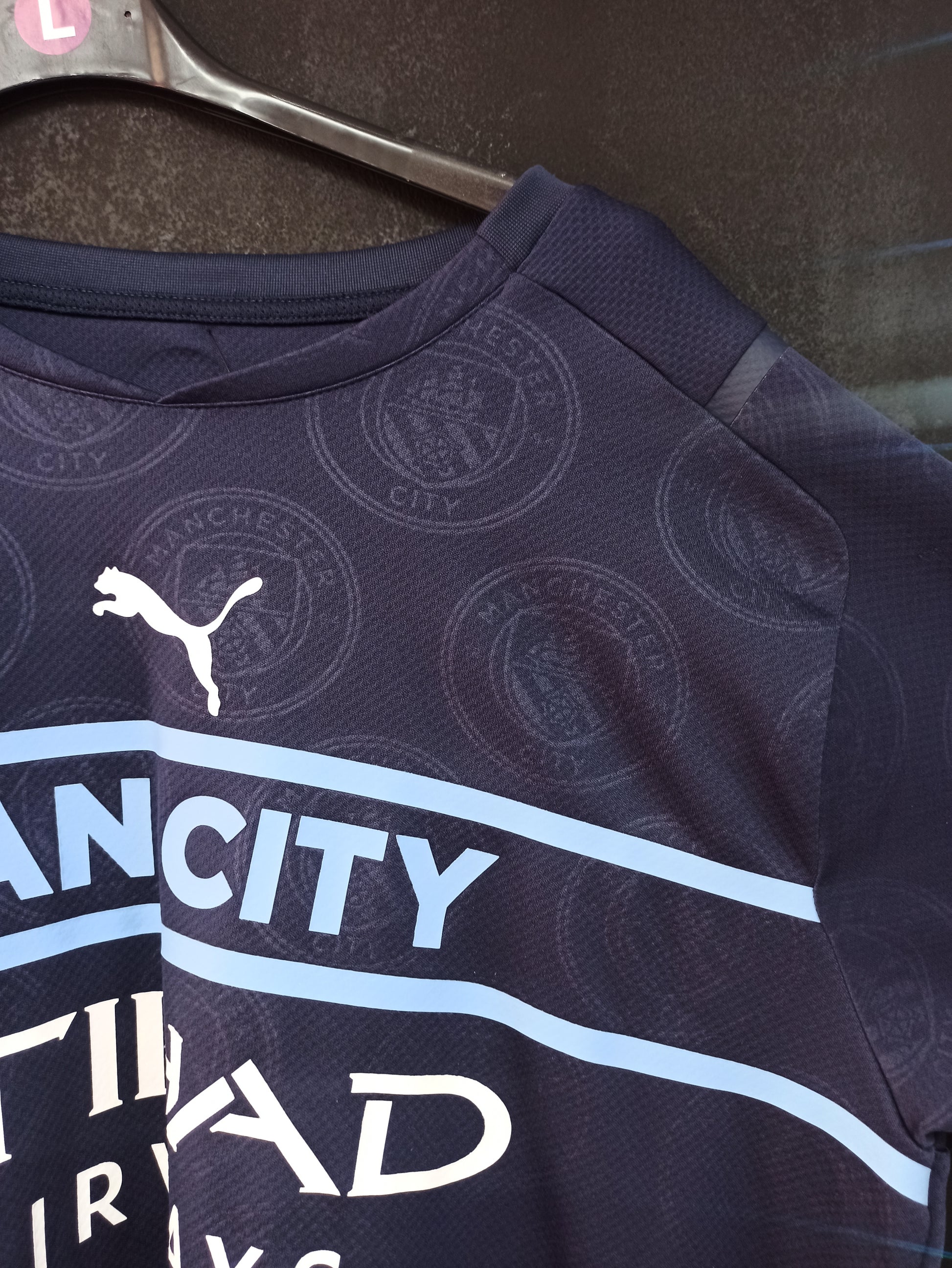 Manchester City 2021-22 Third Shirt - Puma Etihad Airways Jersey (L)