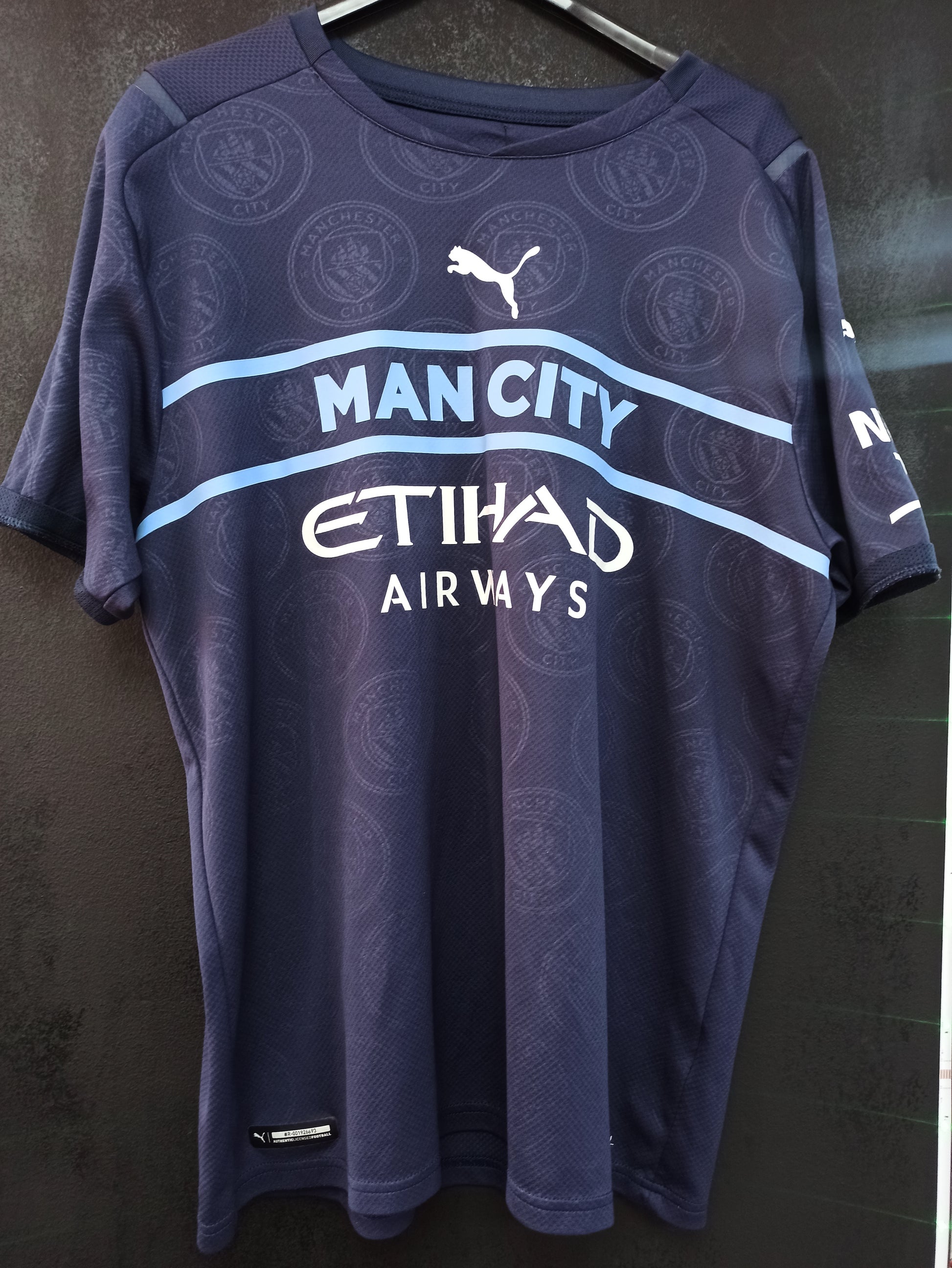 Manchester City 2021-22 Third Shirt - Puma Etihad Airways Jersey (L)