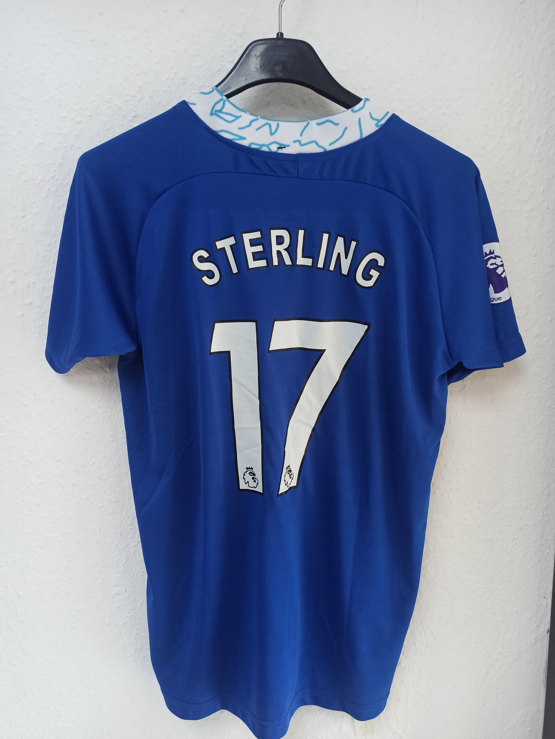 Chelsea FC 2022-23 Home Jersey with Sterl (XS)