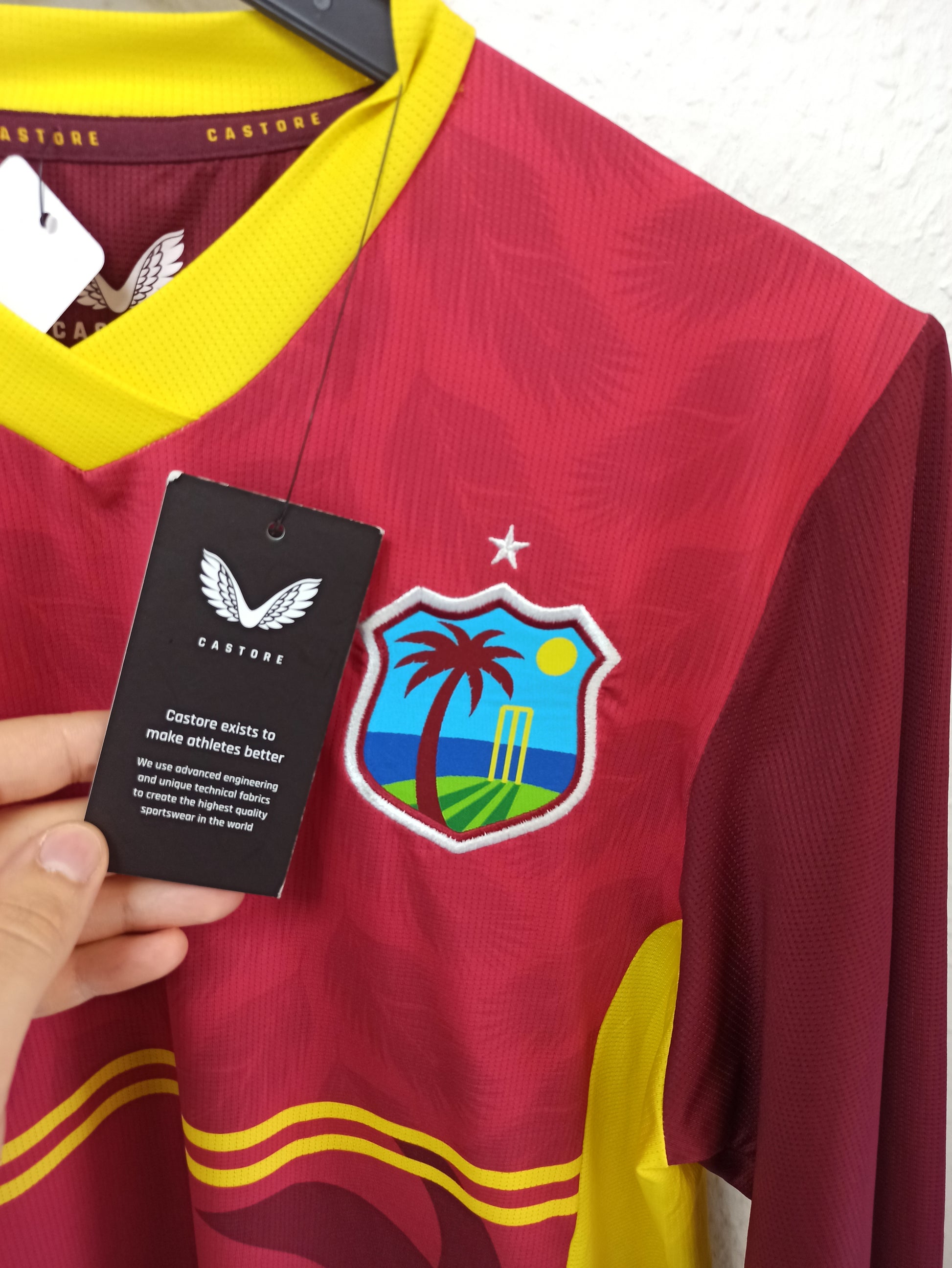 West Indies Cricket Team Castore T20 World Cup Jersey  (XS - S)