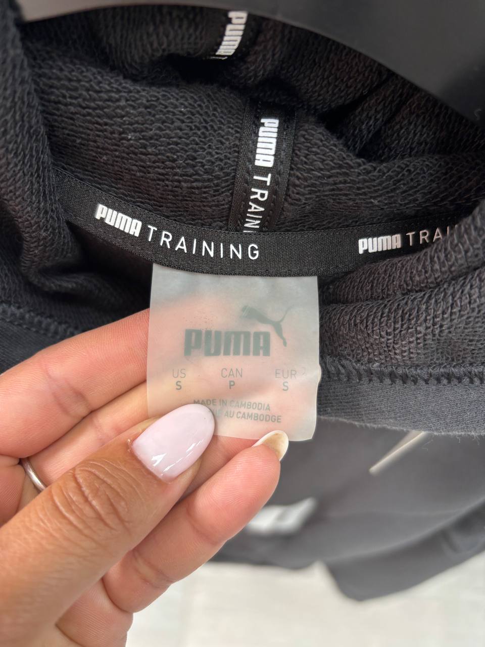Puma Women's Logo Pullover Hoodie - Black Fleece with Bold PUMA Graphic (S)