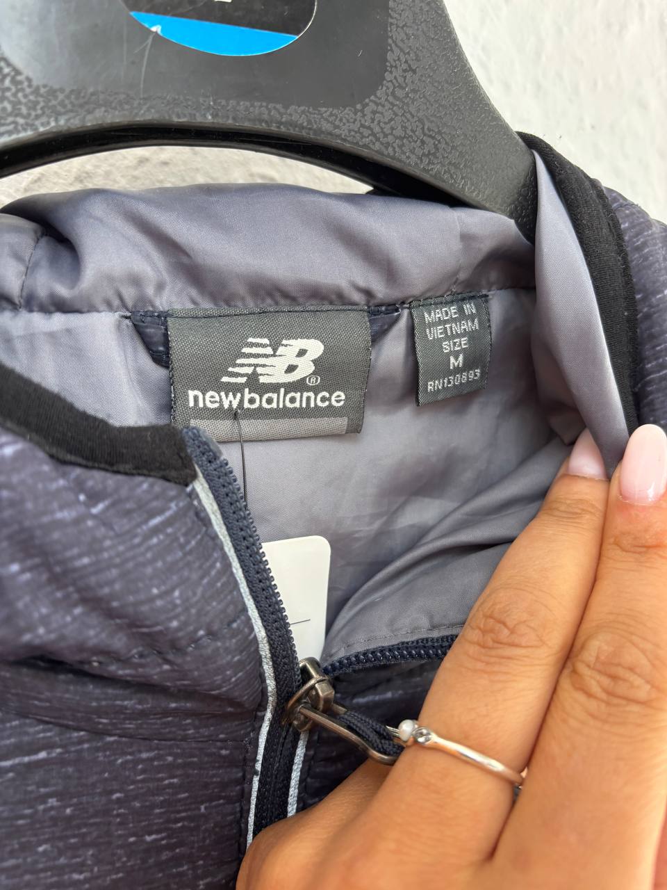 New Balance Performance Running Jacket - Dark Color with Contrast Zips (M -L )