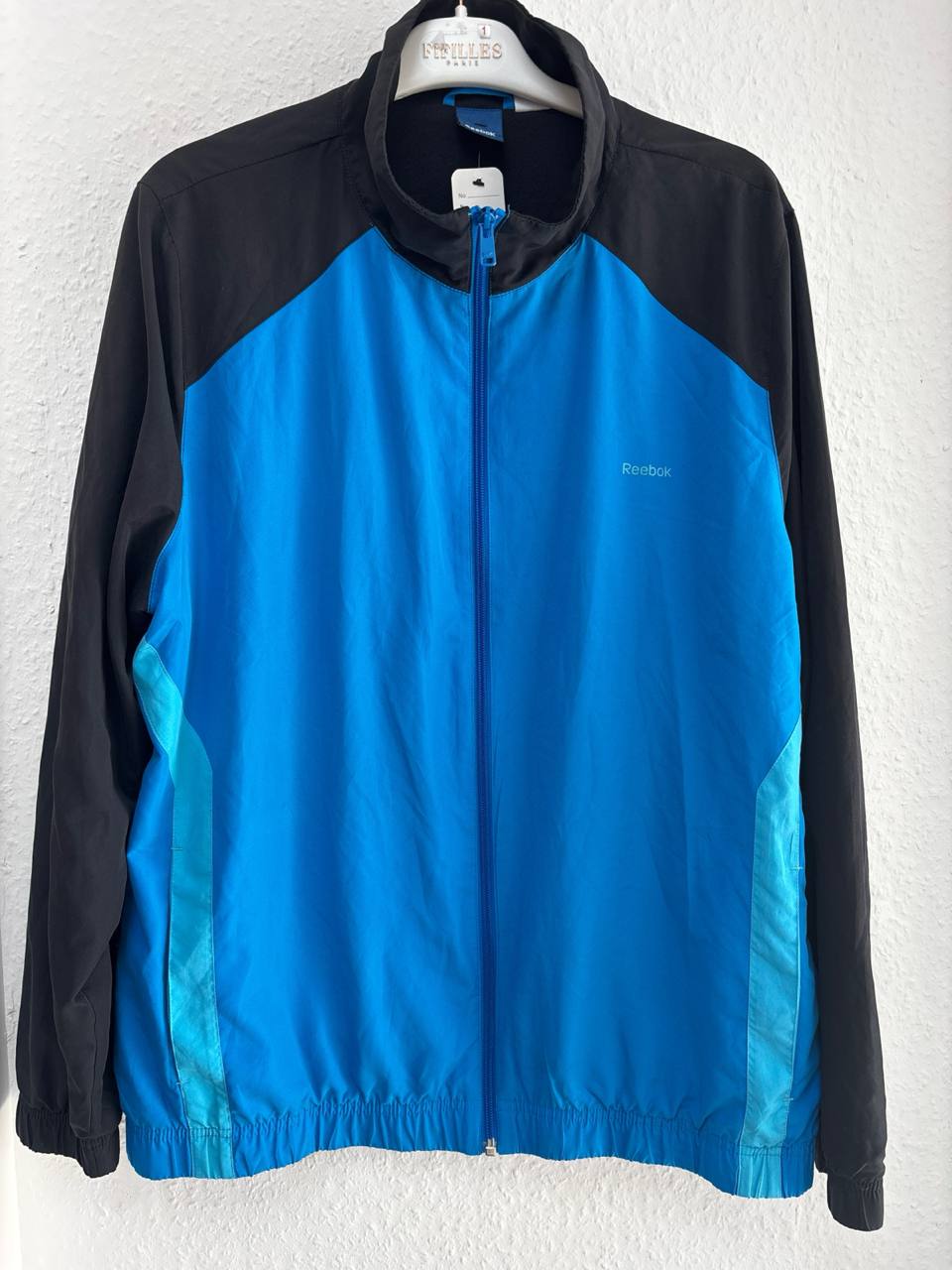Reebok Colorblock Windbreaker Jacket - Blue & Black (M -L)