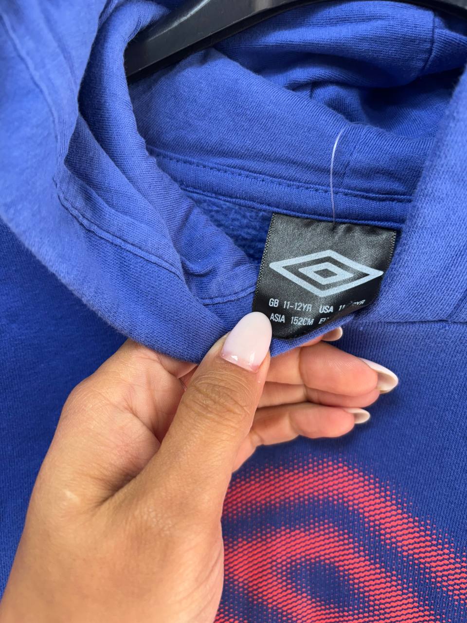 Umbro Pullover Hoodie - Royal Blue (10 -12 Years)
