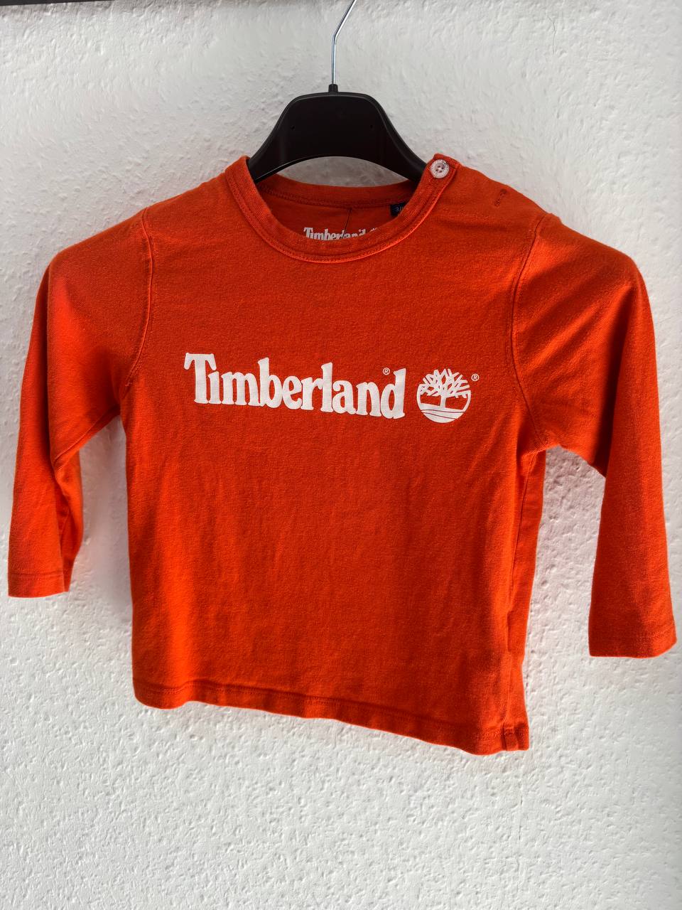 Timberland Toddler Boys' Orange Long Sleeve Logo T-Shirt  (2 - 3 Years)