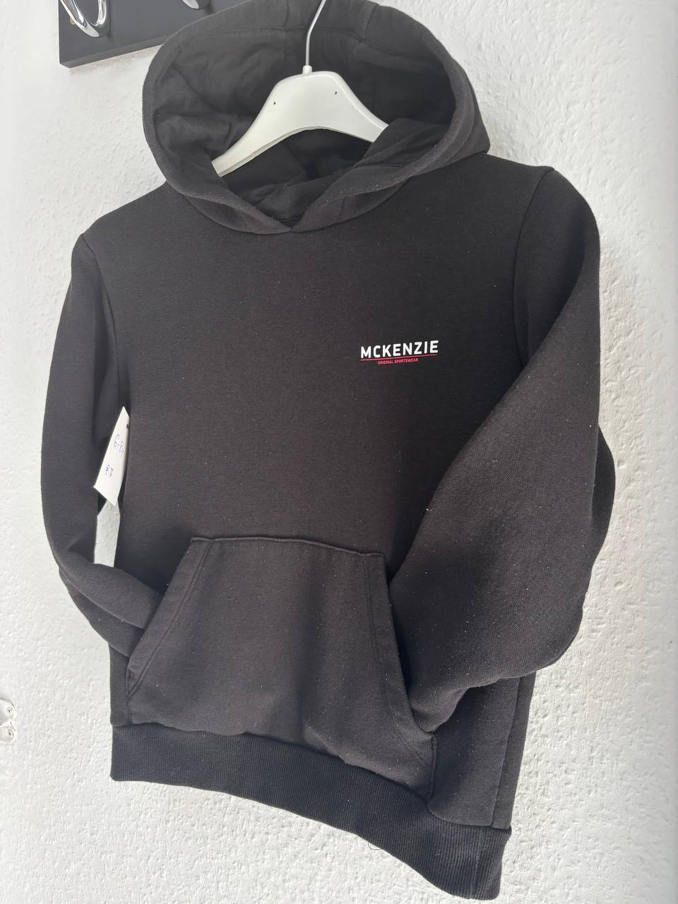 McKenzie Kids' Black Minimalist Pullover Hoodie (6 - 8 Years)