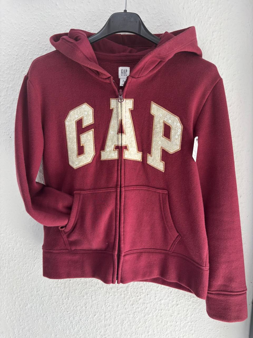 GAP Kids' Burgundy Full-Zip Hoodie (7 - 10 Years)