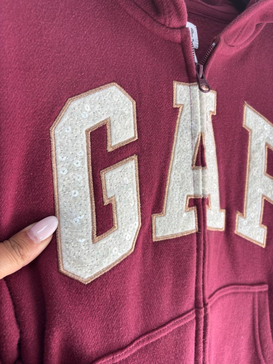 GAP Kids' Burgundy Full-Zip Hoodie (7 - 10 Years)