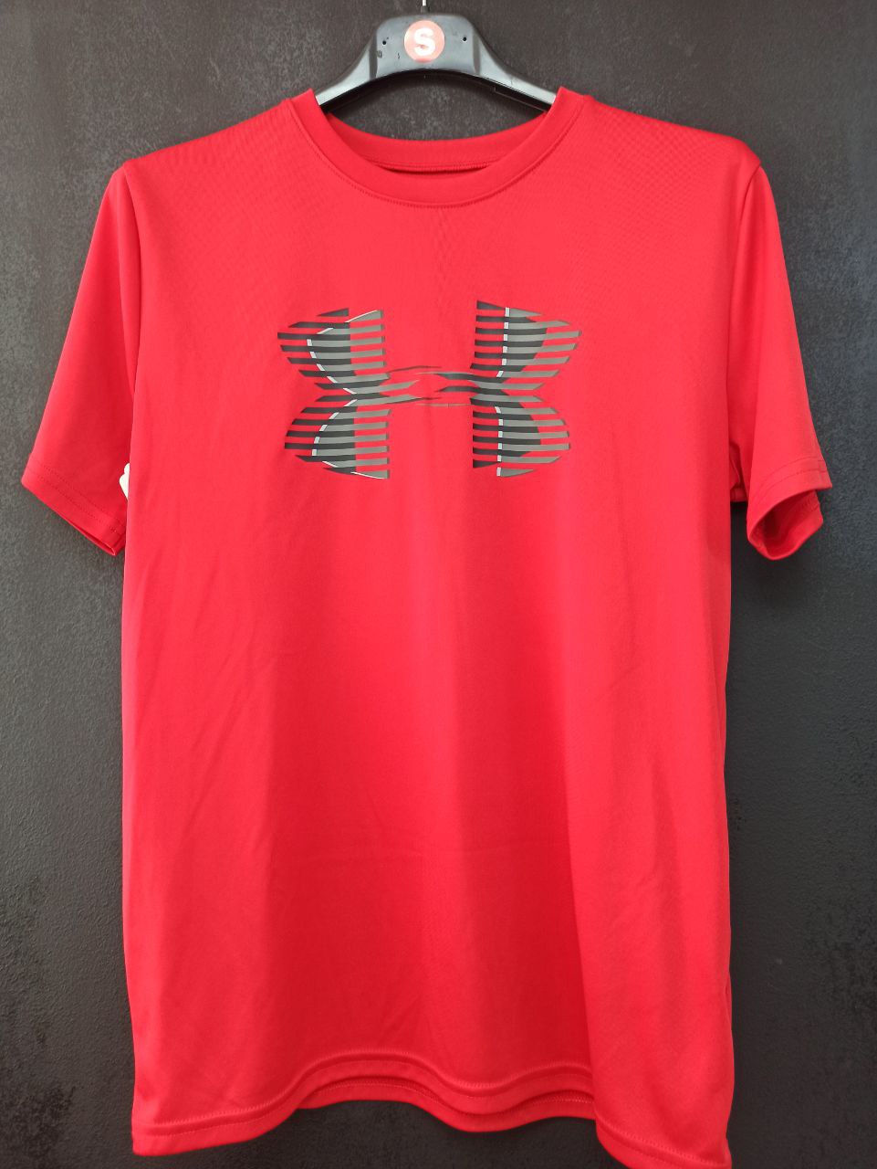 Under Armour Men's Red Big Logo Short Sleeve Training T-Shirt (S - M)