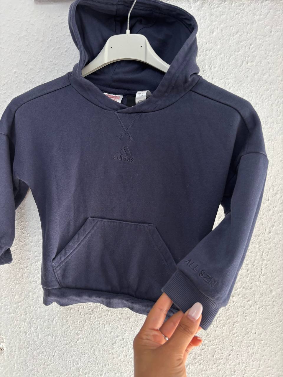 Adidas Navy "ALL SZN" Hoodie (2 Years)