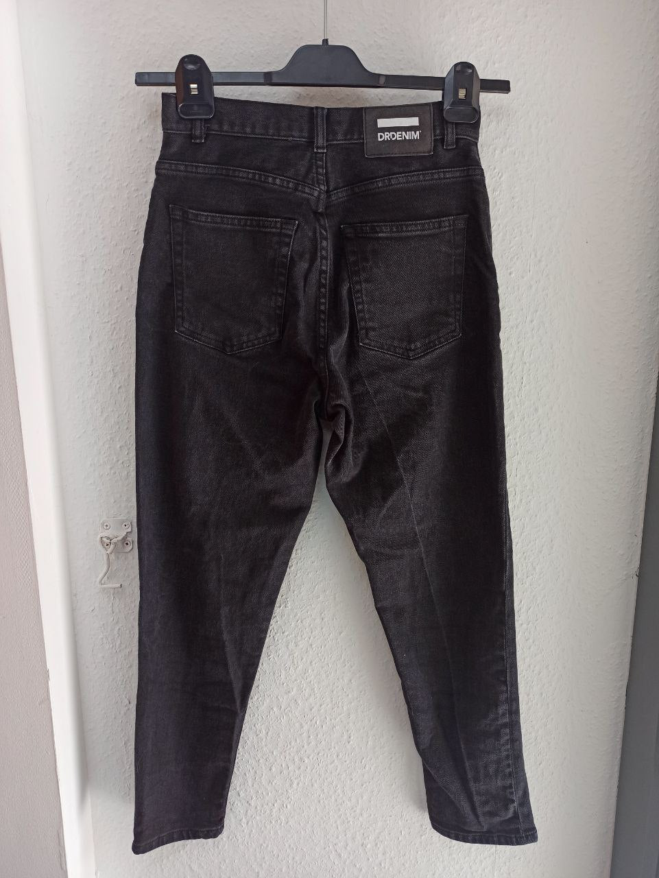 Dr. Denim Black Wash Jeans with Brand Patch (S)