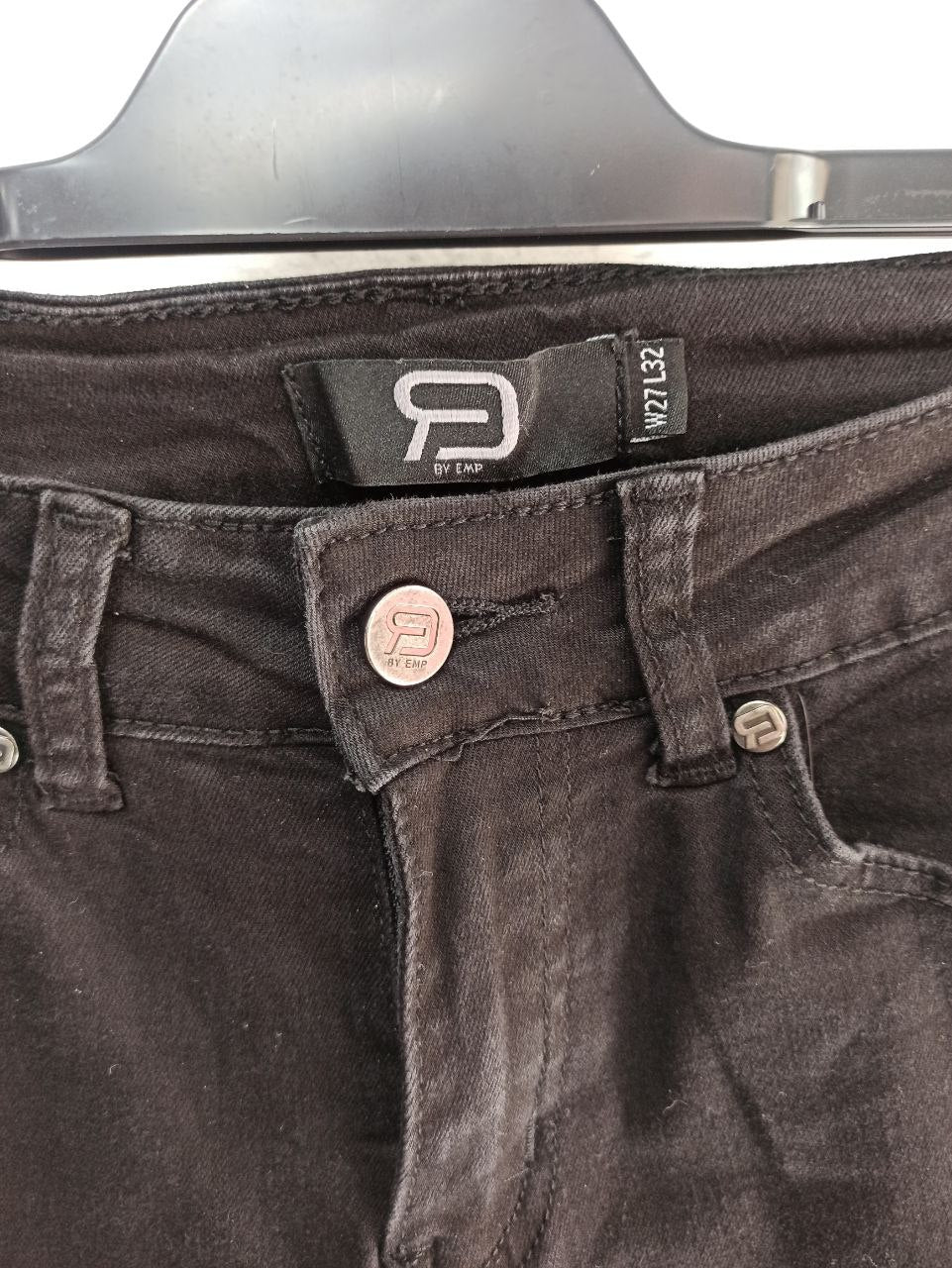 Classic Black Wash Skinny / Slim Fit Jeans for Everyday Wear (XS - S)