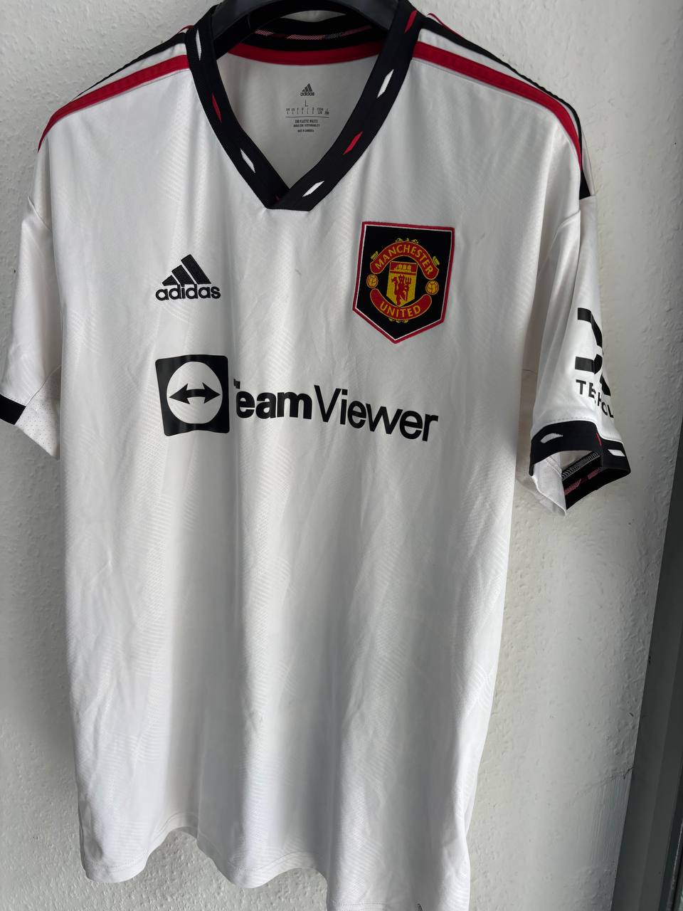 Manchester United Away/Third Kit - White Adidas Football Jersey (L)