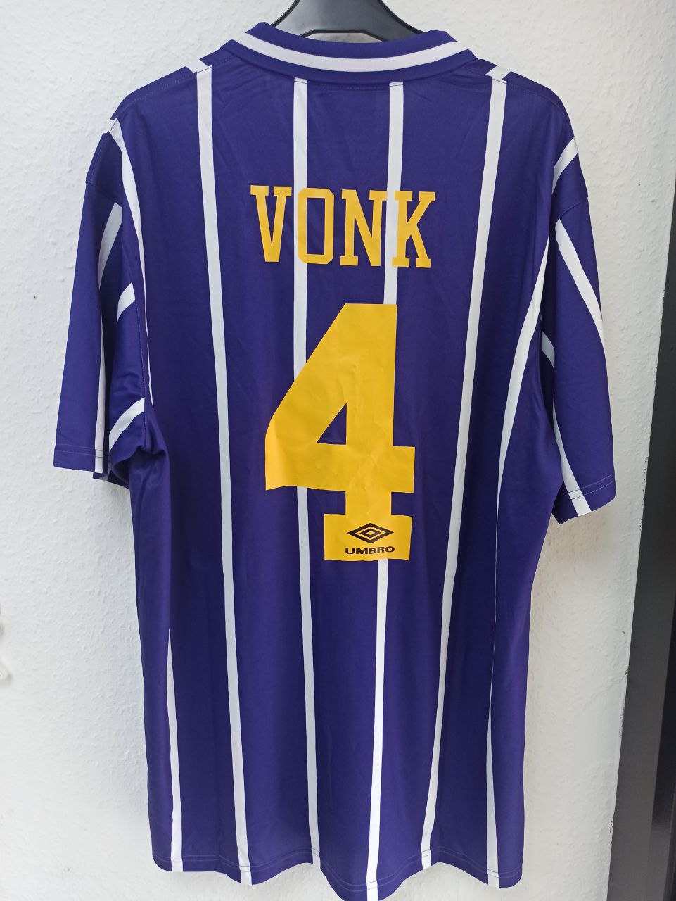 Manchester City 1997/98 Away Jersey - Vonk #4 (XL)