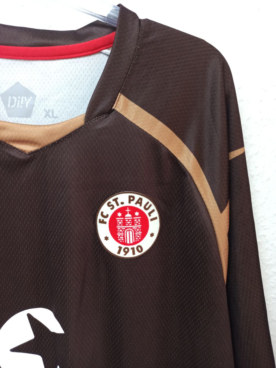 FC St. Pauli 2021/22 Home Jersey - Authentic Di!Y Football Shirt (XL)