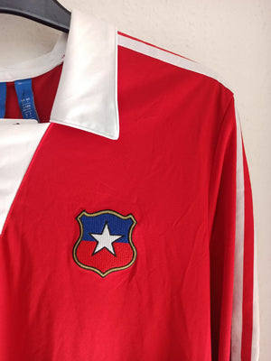 Chile National Football Team Adidas Retro Long-Sleeve Jersey (L)