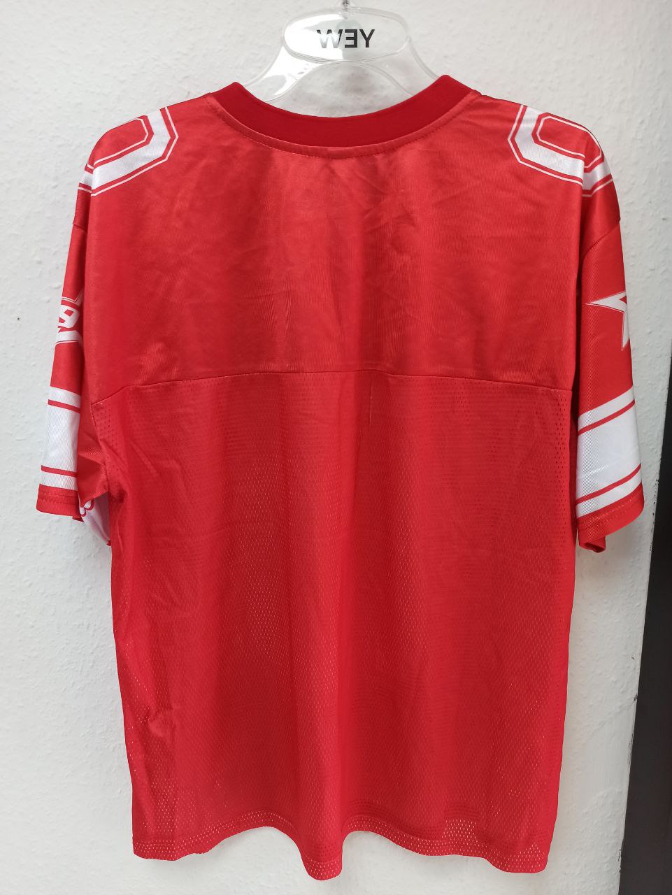 Vintage "Racing" Football Jersey - Red #10 (M)