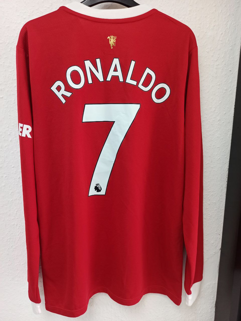 Manchester United Long Sleeve Home Jersey 2021/2022 - Cristiano Ronaldo #7 (M)