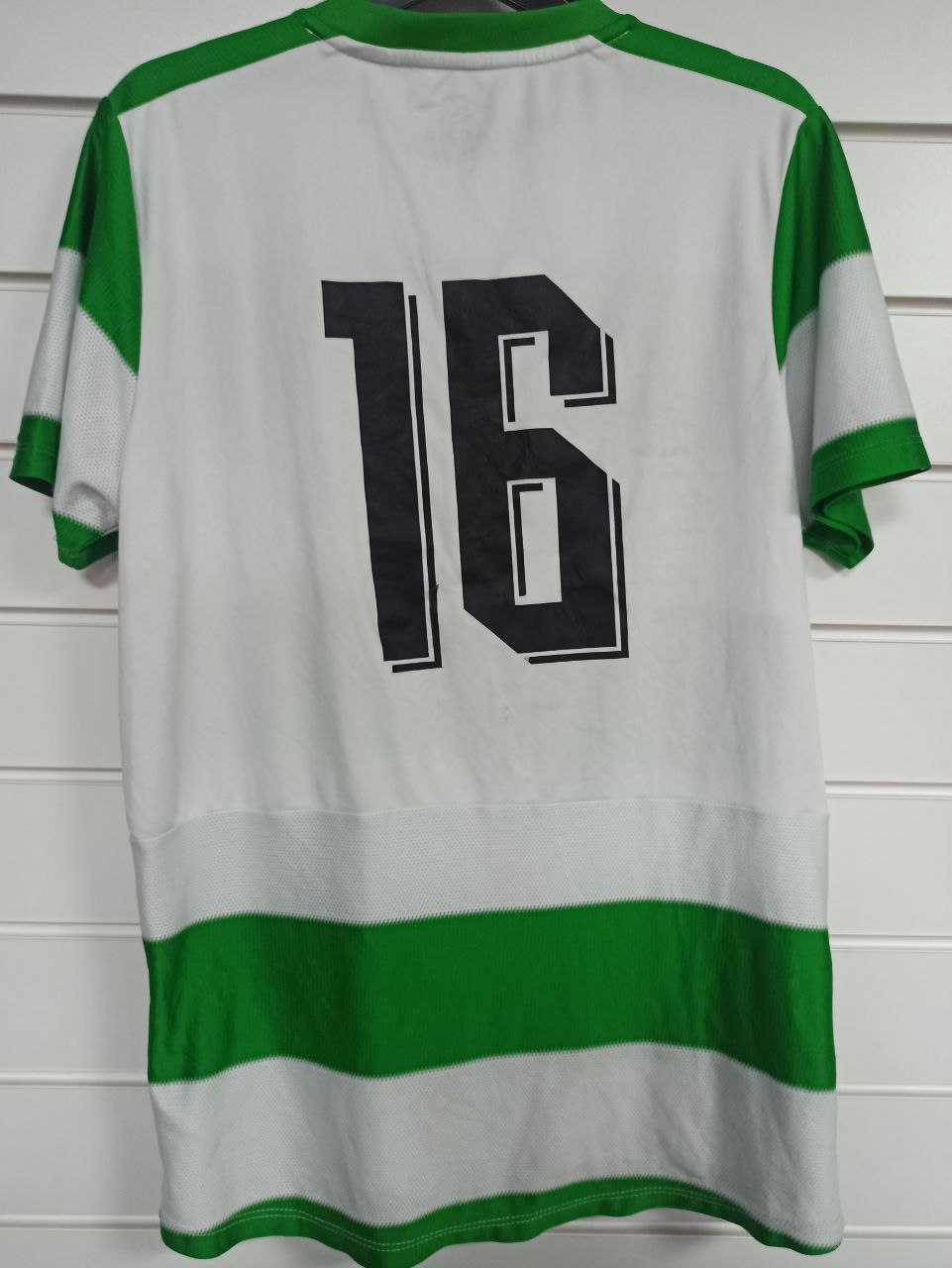 Belfast Celtic Football Club Home Jersey - Green and White #16 (S)