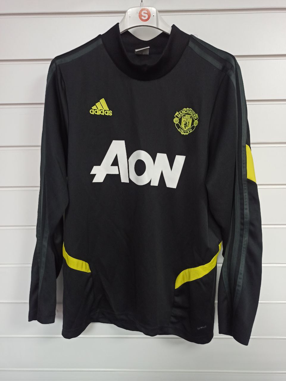 Manchester United Black/Yellow Training Top - Long Sleeve (S)