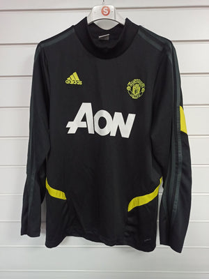 Manchester United Black/Yellow Training Top - Long Sleeve (S)