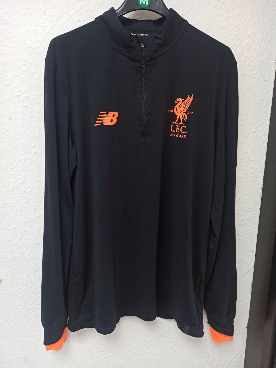 Liverpool FC 125th Anniversary Black Long Sleeve Training Top (M)