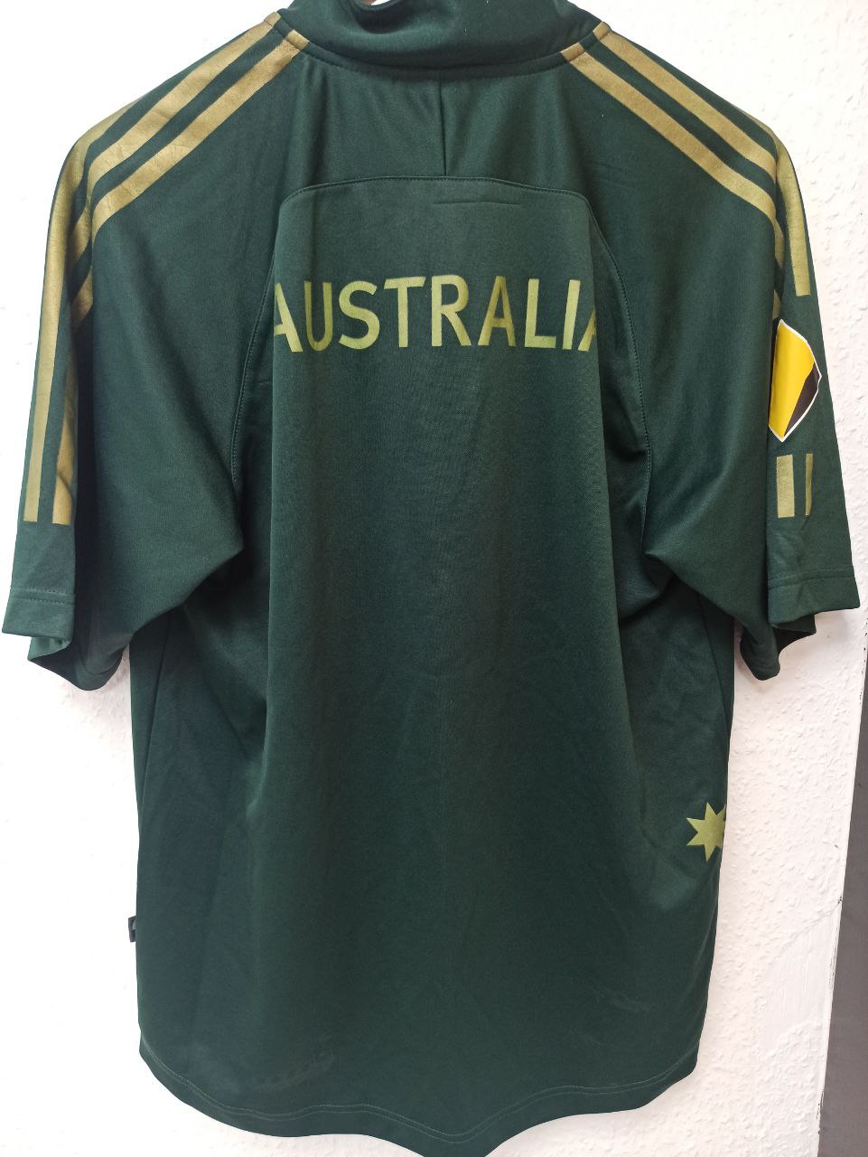 Australia National Team Rugby/Football Jersey - Green/Gold (M)