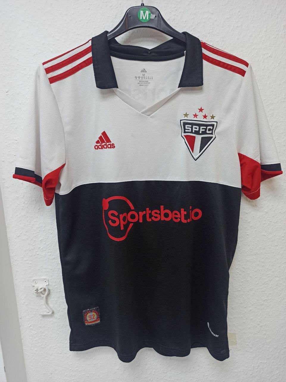 São Paulo FC Home Jersey - White and Black (M)