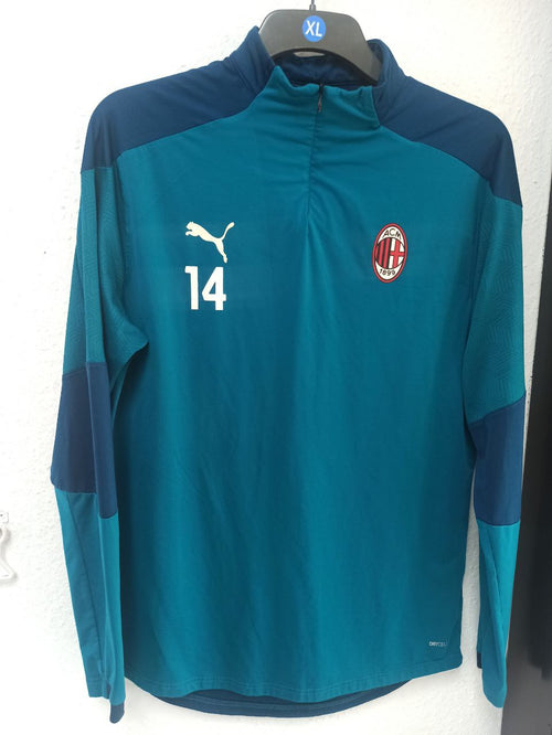 AC Milan Teal Training Top - Long Sleeve Quarter Zip (XL)