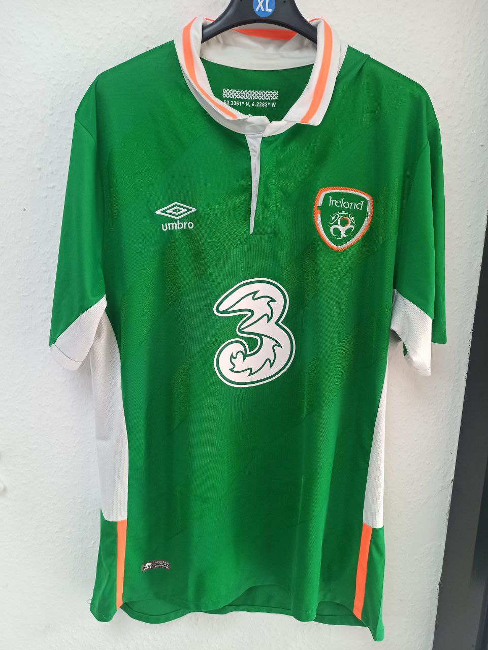 Ireland Home Football Jersey #3 Umbro 2008-2010 (XL)
