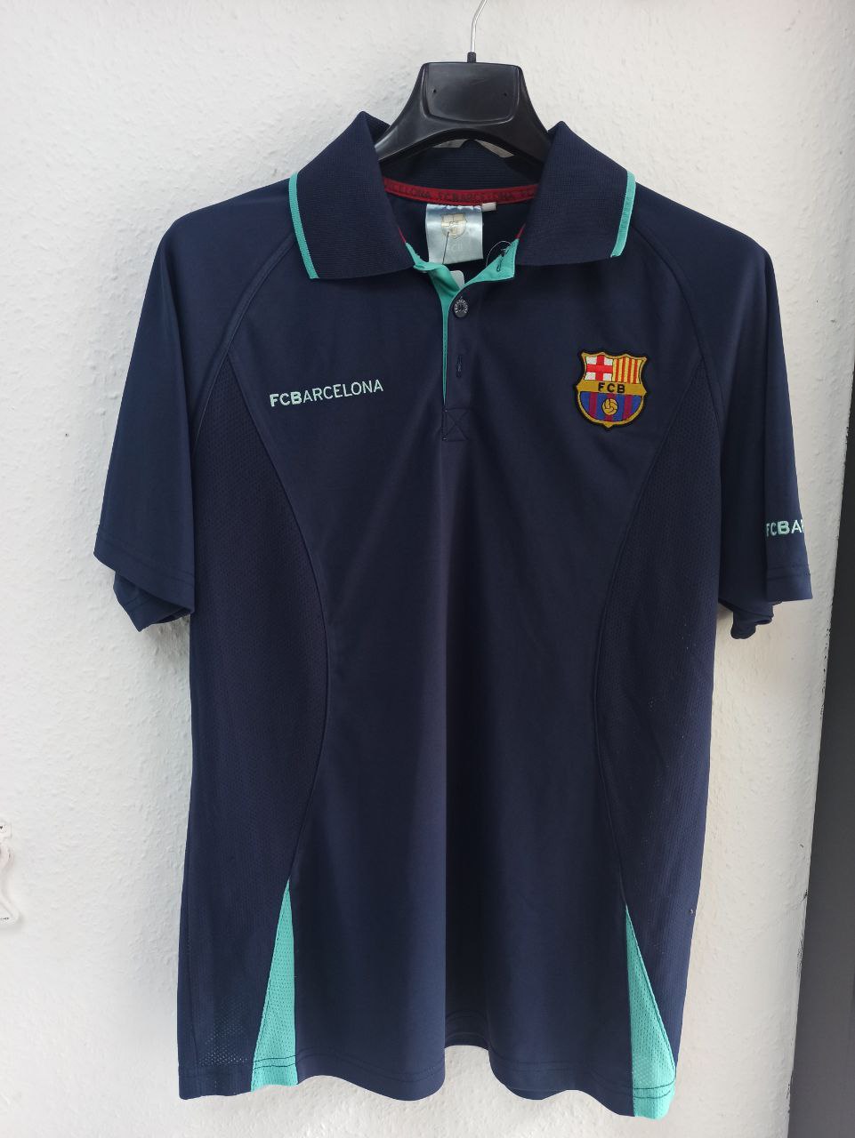 FC Barcelona Polo Shirt Nike Navy Blue Teal (L)