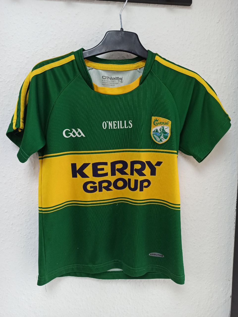 O'Neills Curraha GAA Club Home Jersey - Kerry Group Sponsor (7 - 8 Years)
