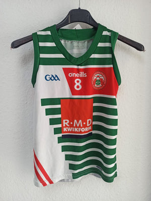 Ratoath GAA Kids' Sleeveless Jersey - Green, White, and Red (9-10 Years)