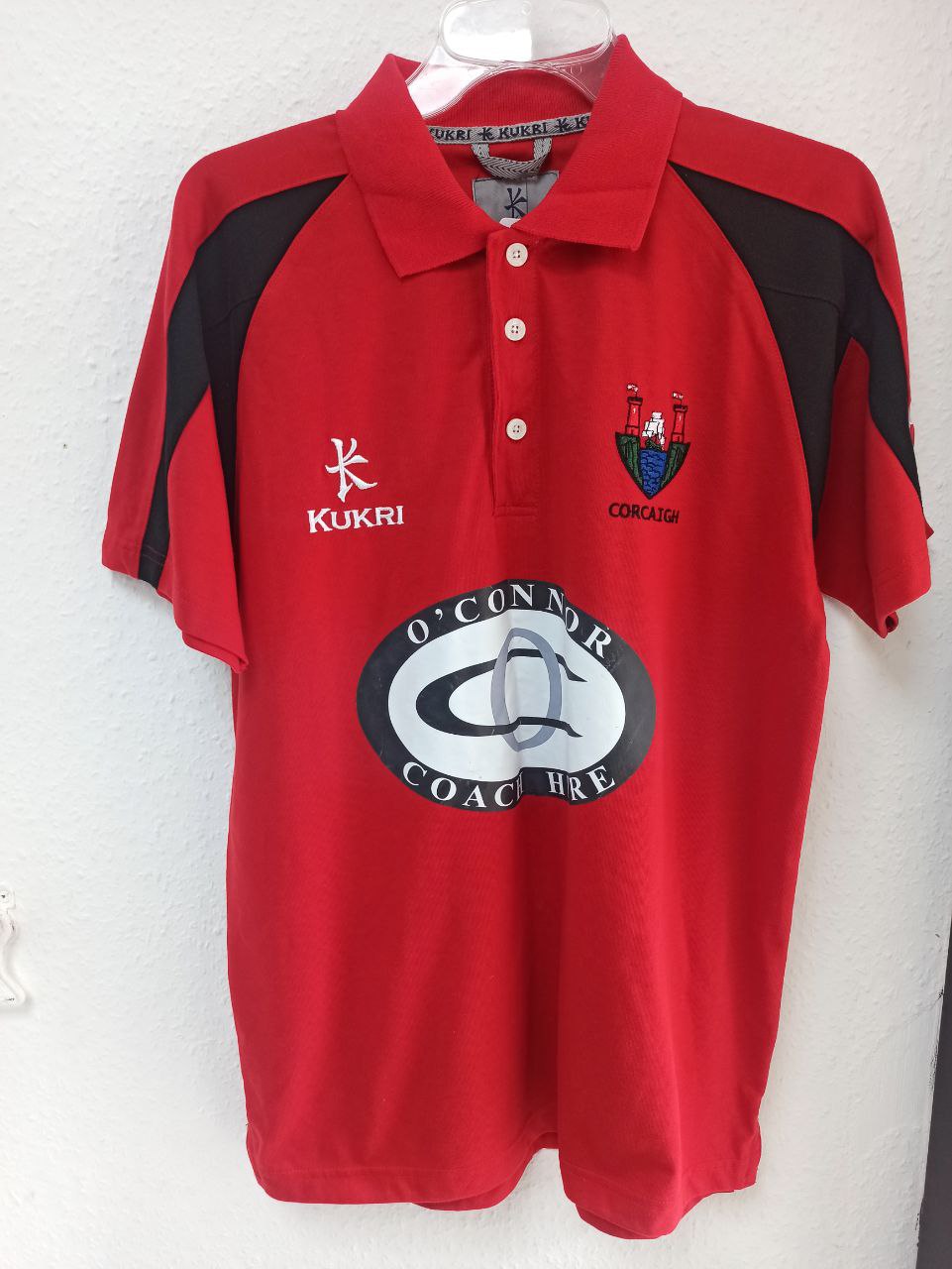Cork GAA Polo Shirt - Red & Black (S)