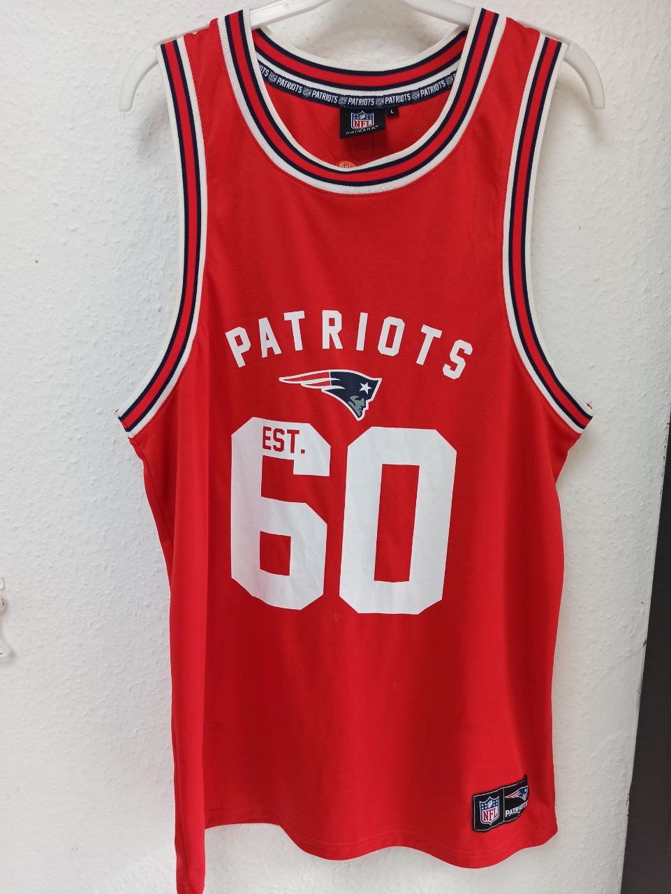 New England Patriots NFL Throwback Jersey - Red (L)