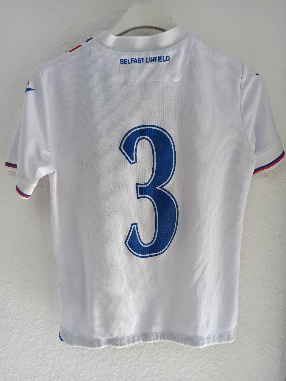 Linfield FC Home Kit with #3 (9 - 10 Years)