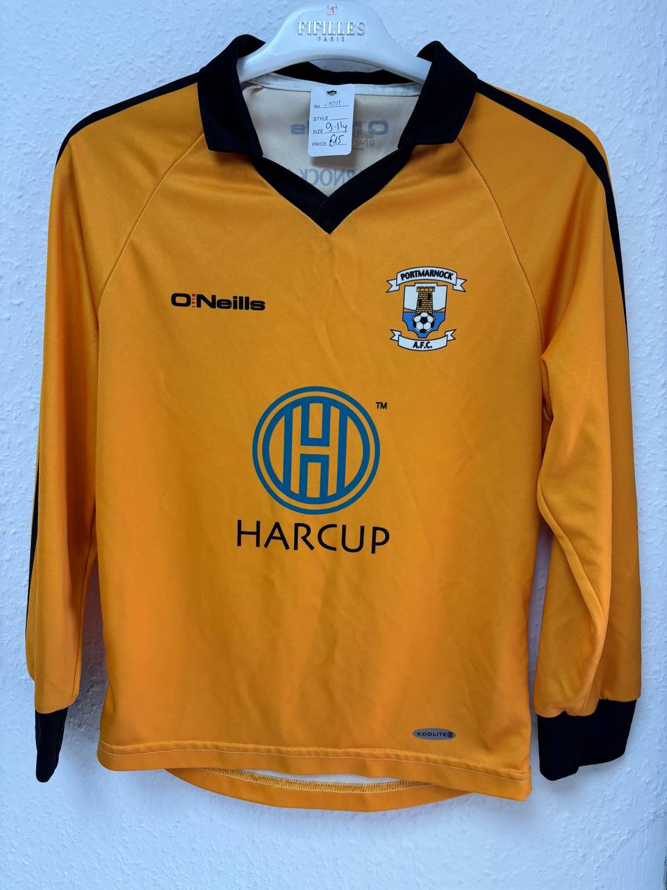Portmarnock AFC Long Sleeve Jersey O'Neills Orange Harcup (9 - 10 Years )