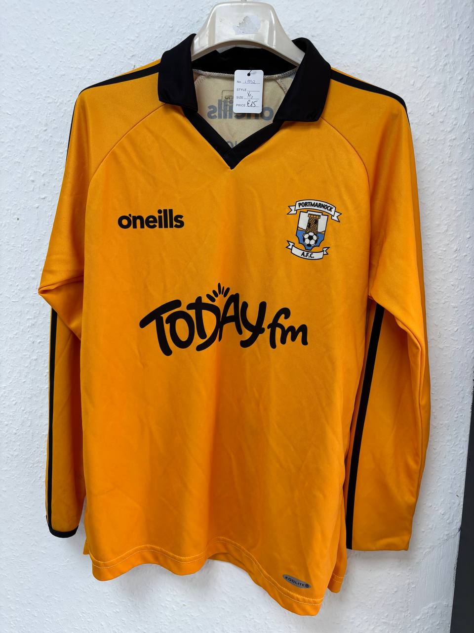 Portmarnock A.F.C. Long-Sleeve Jersey - Today FM Sponsor (11 - 13 Years)