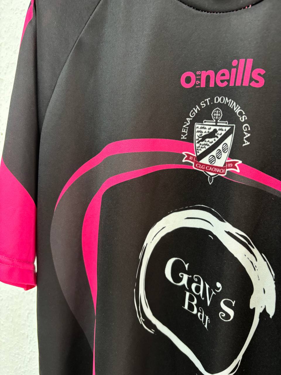 Kevins/St. Dominics GAA Coach's Jersey - Black & Pink (M)