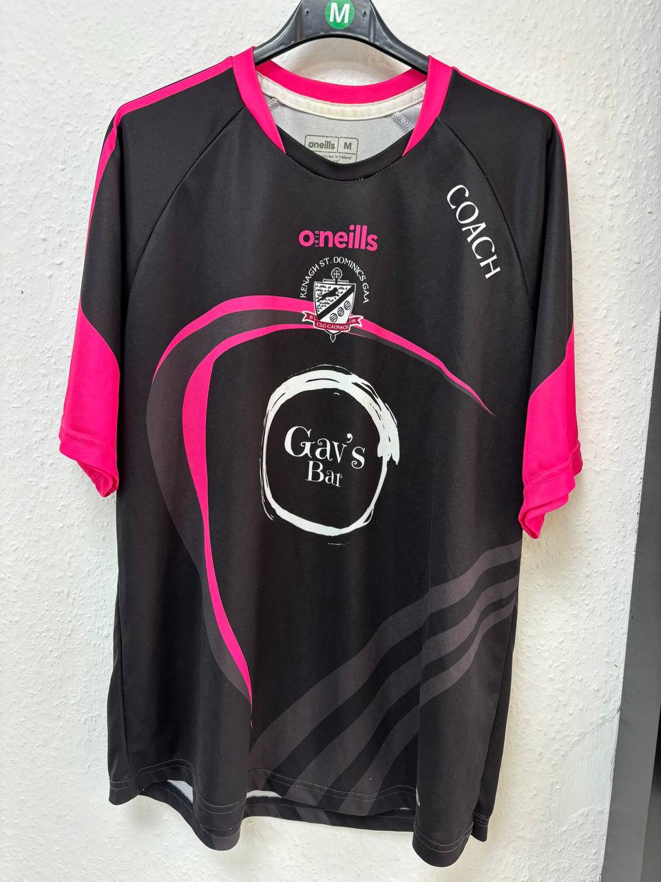 Kevins/St. Dominics GAA Coach's Jersey - Black & Pink (M)