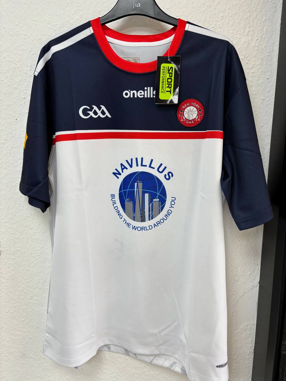 New York G.A.A. O'Neills Jersey - Navy & White (3XL)