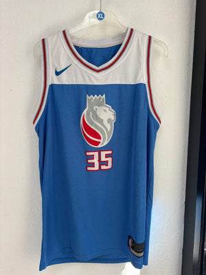 Nike Sacramento Kings Marvin Bagley III Light Blue Throwback Jersey #35 (XXL)