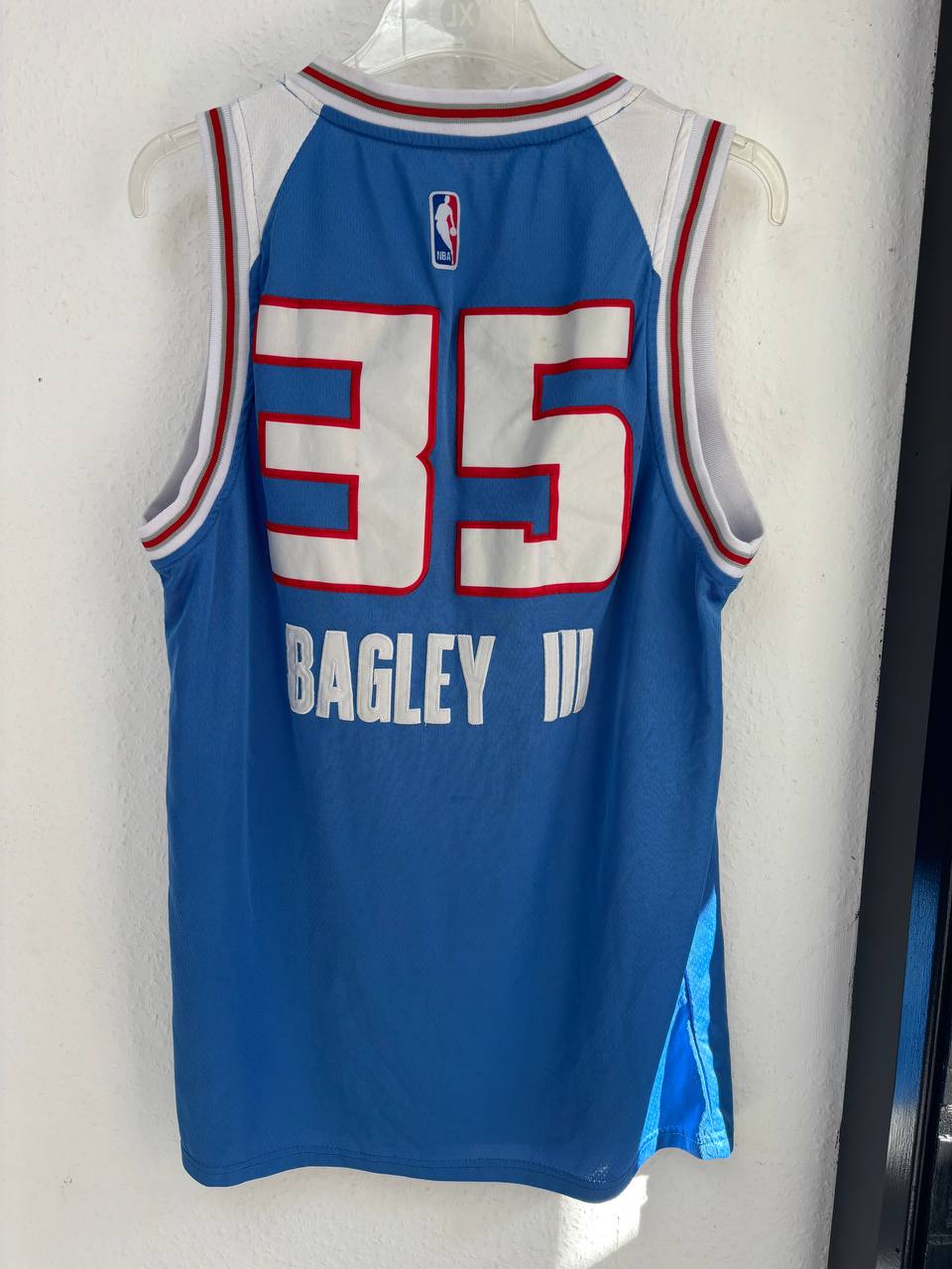 Nike Sacramento Kings Marvin Bagley III Light Blue Throwback Jersey #35 (XXL)