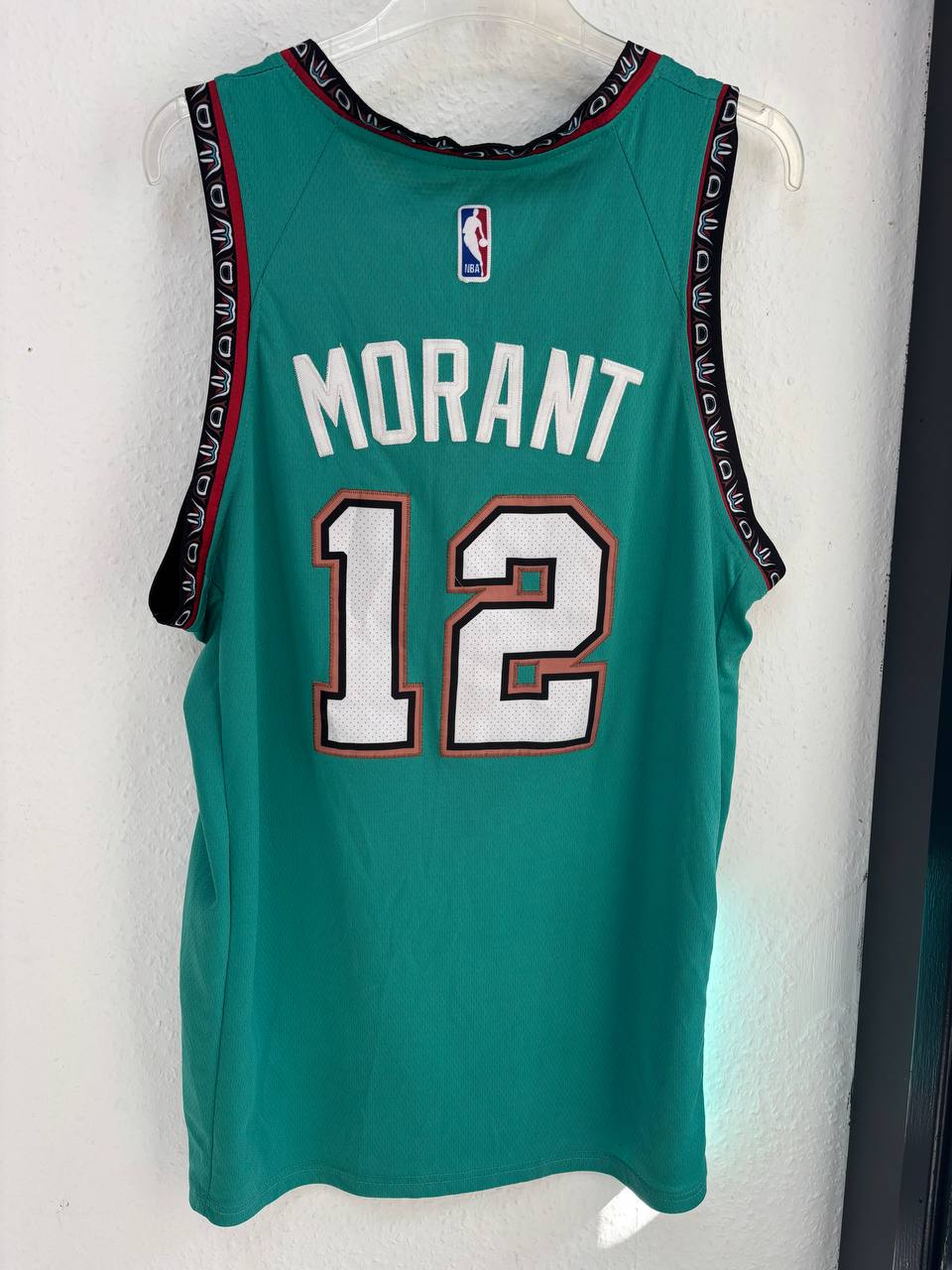 Vancouver Grizzlies Ja Morant Teal Throwback Jersey #12 - FedEx Sponsor (XL)
