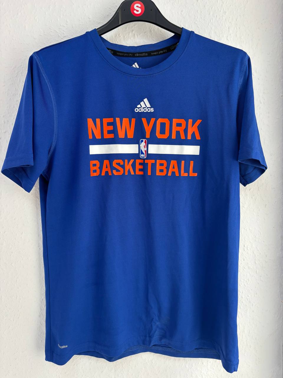 Adidas New York Knicks NBA Basketball Climalite T-Shirt (S)