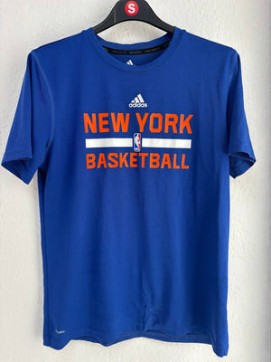 Adidas New York Knicks NBA Basketball Climalite T-Shirt (S)