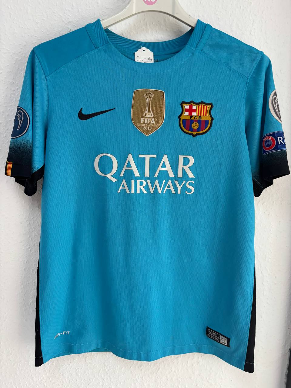 FC Barcelona Wallace Away Jersey #21 (Blue) (11 - 13 Years)