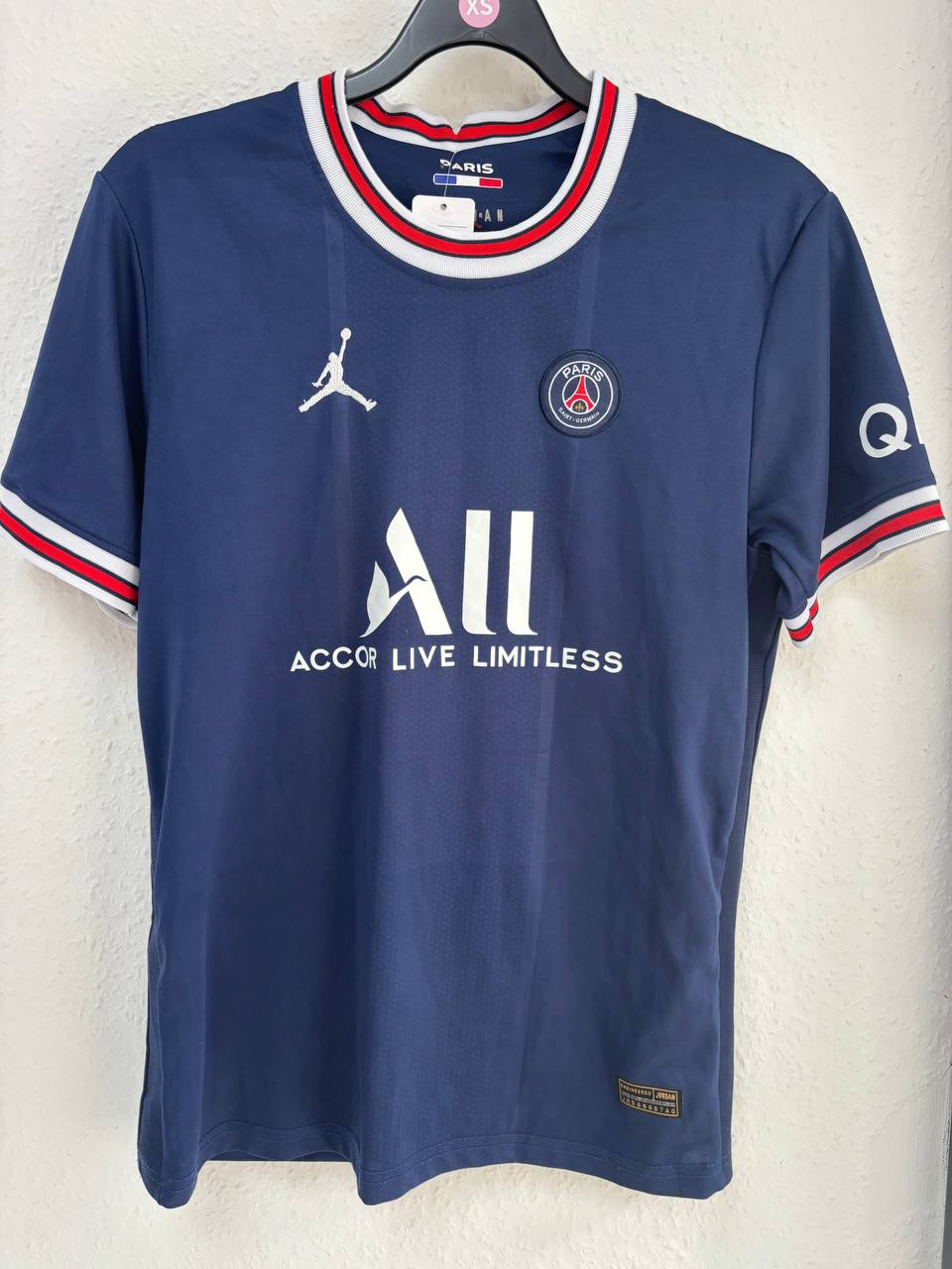 PSG 2021-22 Away Shirt - MESSI #30 - Navy Blue Jordan Jersey  (XS)